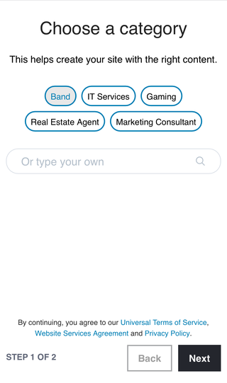 The TapSuccess website builder works the same on smartphone